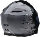 Z1R Solaris 2.0 Modular Helmet Flame Black/Gray Large - Part 0100-2655
