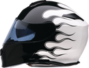 Z1R Solaris 2.0 Modular Helmet - Flame Black/White - Medium (Part Number 0100-2660)