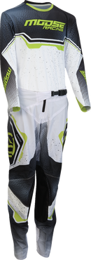 MOOSE OFFROAD Youth Qualifier® Pants - White/Black/Green - US 26 2903-2669