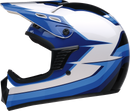 Z1R Child Dirt Maxx Helmet Vortex Blue/White S/M - Part Number 0111-1744