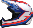 Z1R Child Dirt Maxx Helmet Vortex Red/White/Blue - Size L/XL (Part 0111-1749)
