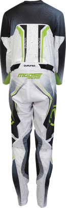 MOOSE OFFROAD Youth Qualifier® Pants - White/Black/Green - US 28 2903-2670