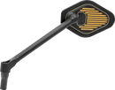 DRAG SPECIALTIES Mirror - Adjustable - Diamond - Black/Gold - Long Stem - Left M03-12L