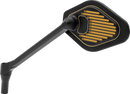 DRAG SPECIALTIES Mirror - Adjustable - Diamond - Black/Gold - Long Stem - Left M03-12L