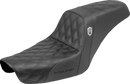 SADDLEMEN Step-Up Seat - Gripper - Black - Dyna '96-'03 SC89604D0
