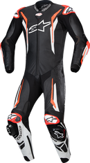 ALPINESTARS GP Tech v5 1-Piece Leather Suit - Black/White/Red Fluo - US 44 / EU 54 3150226-1231-54