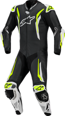ALPINESTARS GP Tech v5 1-Piece Leather Suit - Black/White/Yellow Fluo - US 40 / EU 50 3150226-125-50