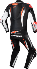 ALPINESTARS GP Tech v5 1-Piece Leather Suit - Black/White/Red Fluo - US 48 / EU 58 3150226-1231-58