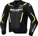 ALPINESTARS GP Force v2 Airflow Leather Jacket - Black/Yellow Fluo - US 48 / EU 58 3100326-155-58