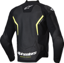 ALPINESTARS GP Force v2 Airflow Leather Jacket - Black/Yellow Fluo - US 48 / EU 58 3100326-155-58