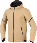 ALPINESTARS Aeroshell Waterproof Jacket - Dark Khaki/Black/Orange Fluo - Medium 3200226-8038-M