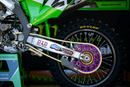 RENTHAL Rear Sprocket - Aluminum - 49 Tooth - Purple - Kawasaki/Suzuki 112U-520-49GEPE