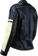 Kuryakyn River Road Dame Vintage Leather Jacket for Women - Small