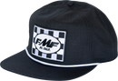 FMF No 1 Ripstop Hat Black HO25196906BLK - 5 Panel Snapback with Front Patch and Woven Label