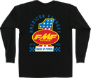 FMF America First Long-Sleeve T-Shirt - Black, Small - Model HO25119901BLKSM