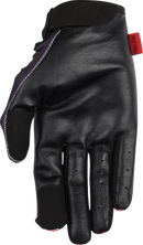 THRASHIN SUPPLY CO. Stealth Leather Palm Flame Gloves - Red - 2XL SV1-21-12