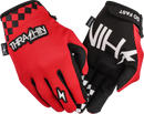THRASHIN SUPPLY CO. Go Fast Stealth Gloves - Red - Medium SV1-18-09
