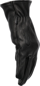 THRASHIN SUPPLY CO. Roper Leather Gloves - Black - Small TRG-01-08