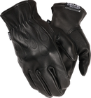 THRASHIN SUPPLY CO. Roper Leather Gloves - Black - Medium TRG-01-09
