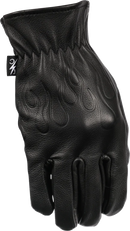 THRASHIN SUPPLY CO. Roper Leather Gloves - Black - Medium TRG-01-09