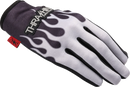 THRASHIN SUPPLY CO. Stealth Leather Palm Flame Gloves - Gray - 2XL SV1-22-12