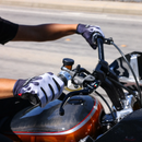 THRASHIN SUPPLY CO. Stealth Leather Palm Flame Gloves - Gray - 2XL SV1-22-12