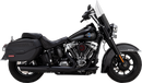 VANCE & HINES Twin Slash Slip-On Muffler - Black - Softail 46750
