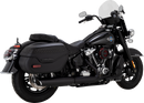 VANCE & HINES Twin Slash Slip-On Muffler - Black - Softail 46750
