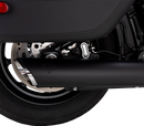 VANCE & HINES Twin Slash Slip-On Muffler - Black - Softail 46750
