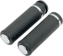DRAG SPECIALTIES Rubber Grips with Accent Rings and End Caps - Hotop - Smooth - TBW H17-0556T
