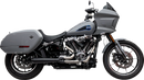 TRASK 2-into-1 Assault Exhaust System - Black - Softail M8 TM-5054BK