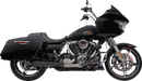TRASK 2-into-1 Assault Exhaust System - Black - Touring M8 TM-5011BK