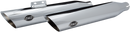 S&S CYCLE Slash Cut Race Mufflers - Chrome 550-0736