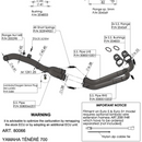 LEOVINCE Header Pipe - Stainless Steel - Yamaha Tenere 700 80066