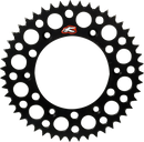 RENTHAL Rear Sprocket - Aluminum - 46 Tooth - Black - Gas Gas/Husqvarna/KTM 441U-428-46GPBK