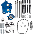 S&S CYCLE Cam Chest kit - 496 Chain Drive Cam - Oil Cooled - Black Pushtubes - M8 310-1379