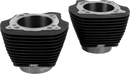 S&S CYCLE Cylinder Set - 4.320" Bore - Unhoned - Black w/o Highlighted Fins - M8 910-1006A