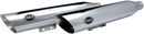 S&S CYCLE Slash Cut Race Mufflers - Chrome 550-0739