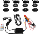 MOOSE OFFROAD Rock Light Kit - RGB - 4 Pods 100-3614-PU