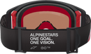 ALPINESTARS GOGGLES Supertech Goggle - Corp - Black/Red - Silver Mirror Lens 5100325-1434