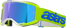 ALPINESTARS GOGGLES Vision 5 Goggle - Blaze - Yellow/Blue - Blue Mirror Lens 5102125-5007