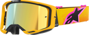 ALPINESTARS GOGGLES Vision 8 Goggle - Corp - Orange/Yellow/Pink - Gold Mirror Lens 5101625-4005