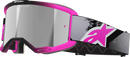 ALPINESTARS GOGGLES Vision 5 Goggle - Lahnd - Iron/Pink - Silver Mirror Lens 5100626-9284