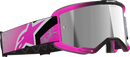 ALPINESTARS GOGGLES Vision 5 Goggle - Lahnd - Iron/Pink - Silver Mirror Lens 5100626-9284
