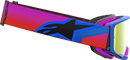 ALPINESTARS GOGGLES Vision 8 Goggle - Corp - Blue/Purple/Orange - Red Mirror Lens 5101625-7286