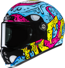 HJC V10 Squeeze Helmet MC28 2XL FA45NUS8828V – Lightweight Fiberglass Shell with Quick-Release Shield and Bluetooth Compatibility