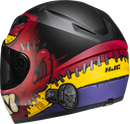 HJC Youth Y10 Helmet - Frank MC1SF Large with Advanced Ventilation and Bluetooth Compatibility