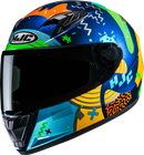 HJC Youth Y10 Helmet - Mika MC23 Medium FP70NUSF023V - Kids Motorcycle Helmet with Advanced Safety and Ventilation Features