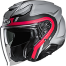 HJC F31 Bask Motorcycle Helmet with Advanced Fiberglass Composite Shell and Integrated Ventilation System