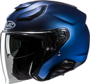 HJC F31 Helmet Solid Semi-Flat Metallic Blue XS – Advanced Fiberglass Composite Shell with Multi-Stage Sun Shield and Bluetooth Compatibility